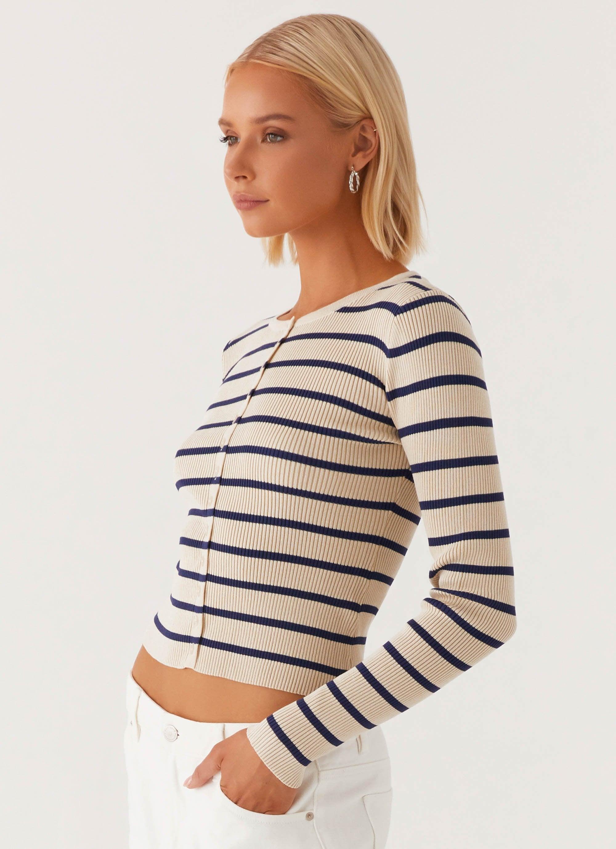 Marlie Knit Top - Multi Stripe Product Image