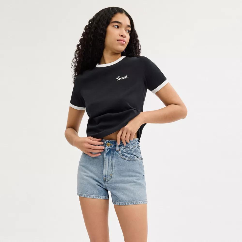 Denim Shorts In Organic Cotton Product Image