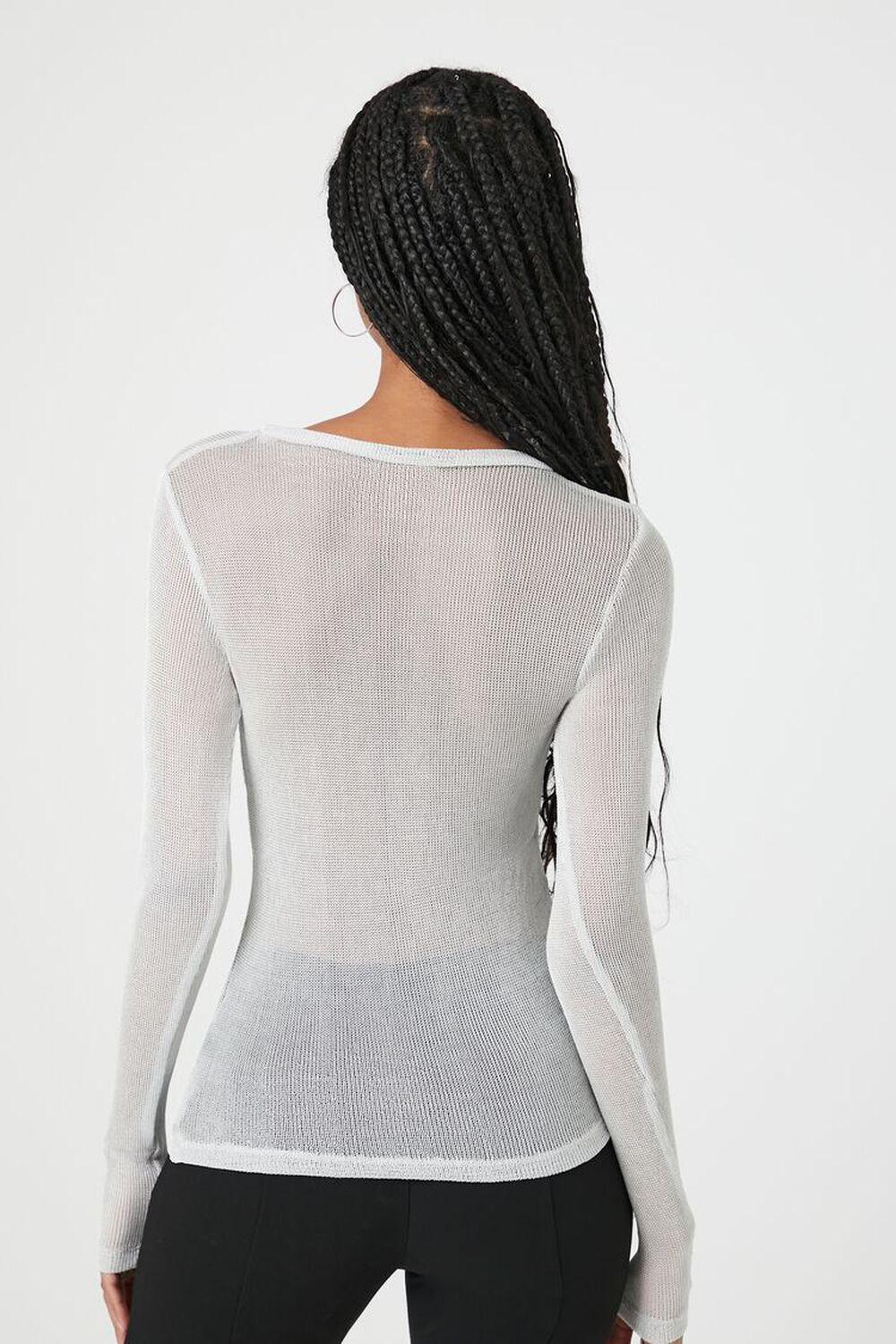 Sheer Long-Sleeve Top | Forever 21 Product Image