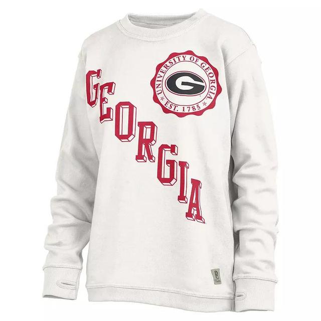 Womens Pressbox Georgia Bulldogs Shoreline Sundown Pullover Sweatshirt Product Image