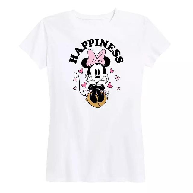 Disneys Minnie Mouse Womens Happiness Graphic Tee Product Image