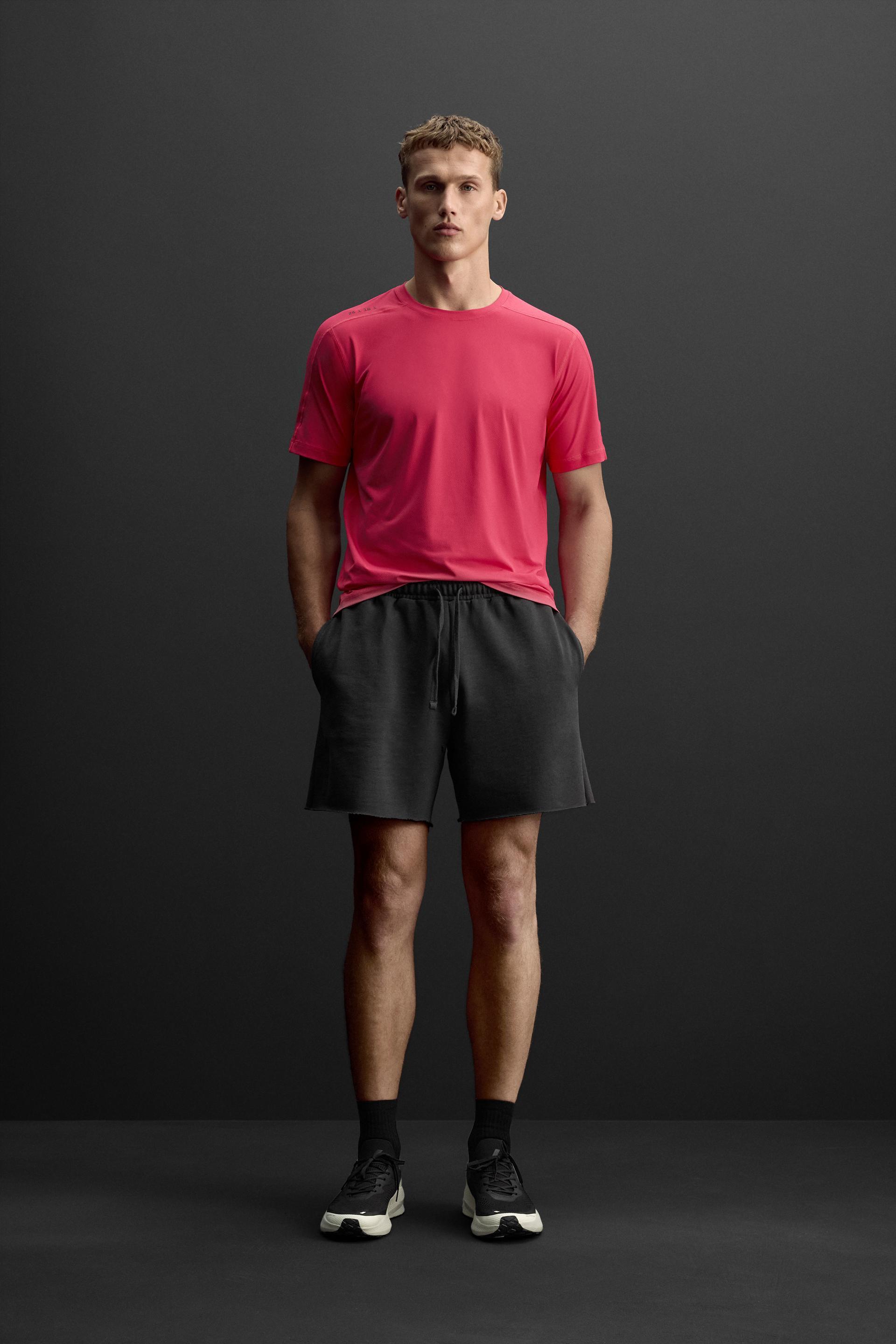 EMBROIDERED JOGGER SHORTS Product Image