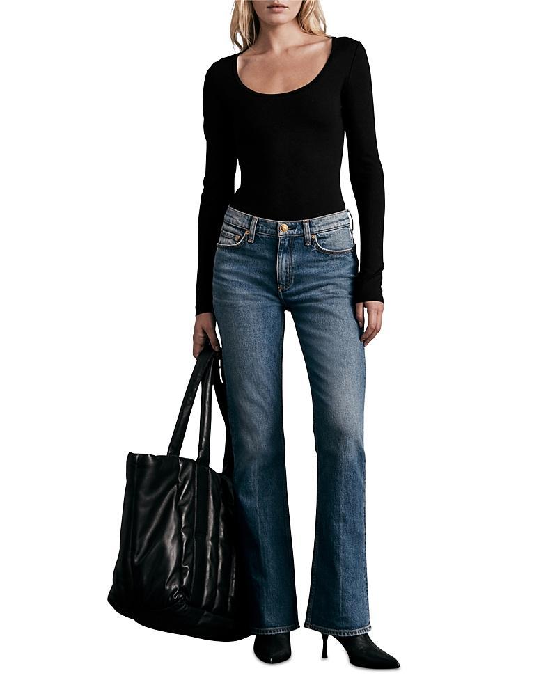 Womens Peyton Bootcut Mid-Rise Jeans Product Image