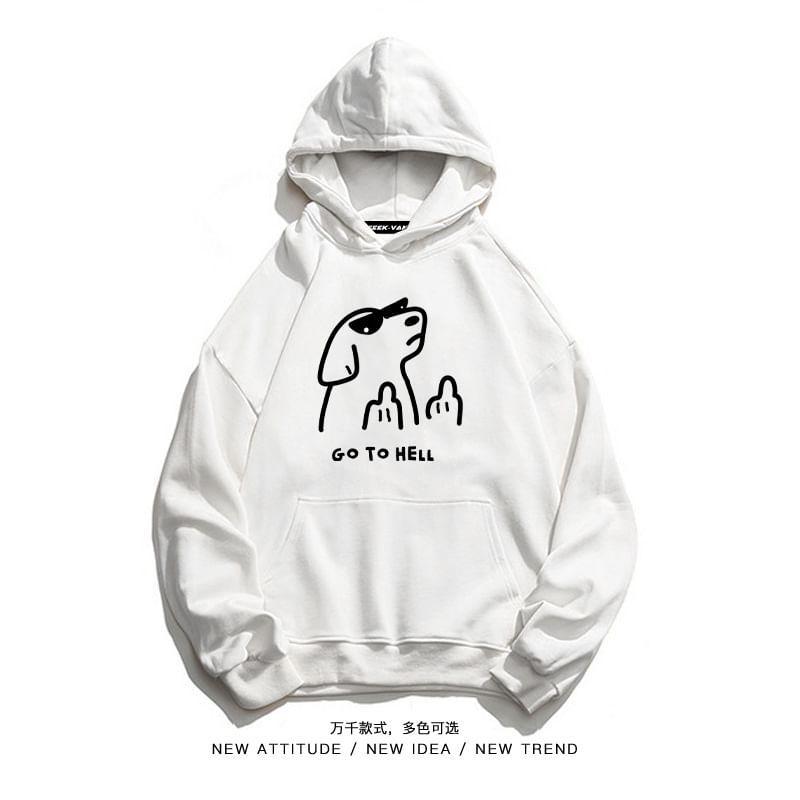 Cartoon Print Hoodie Product Image