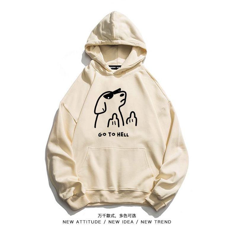 Cartoon Print Hoodie Product Image