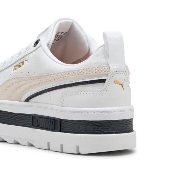 PUMA Mayze Classics Women's Sneakers in White/Gold Product Image