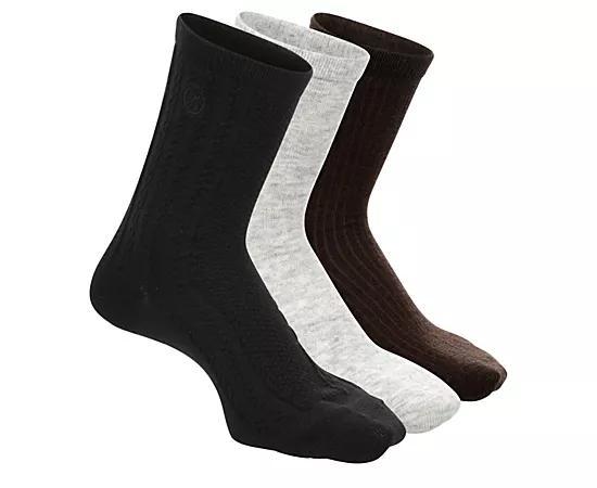 Sam & Libby Womens Wool Blend Crew Socks 3 Pairs Product Image