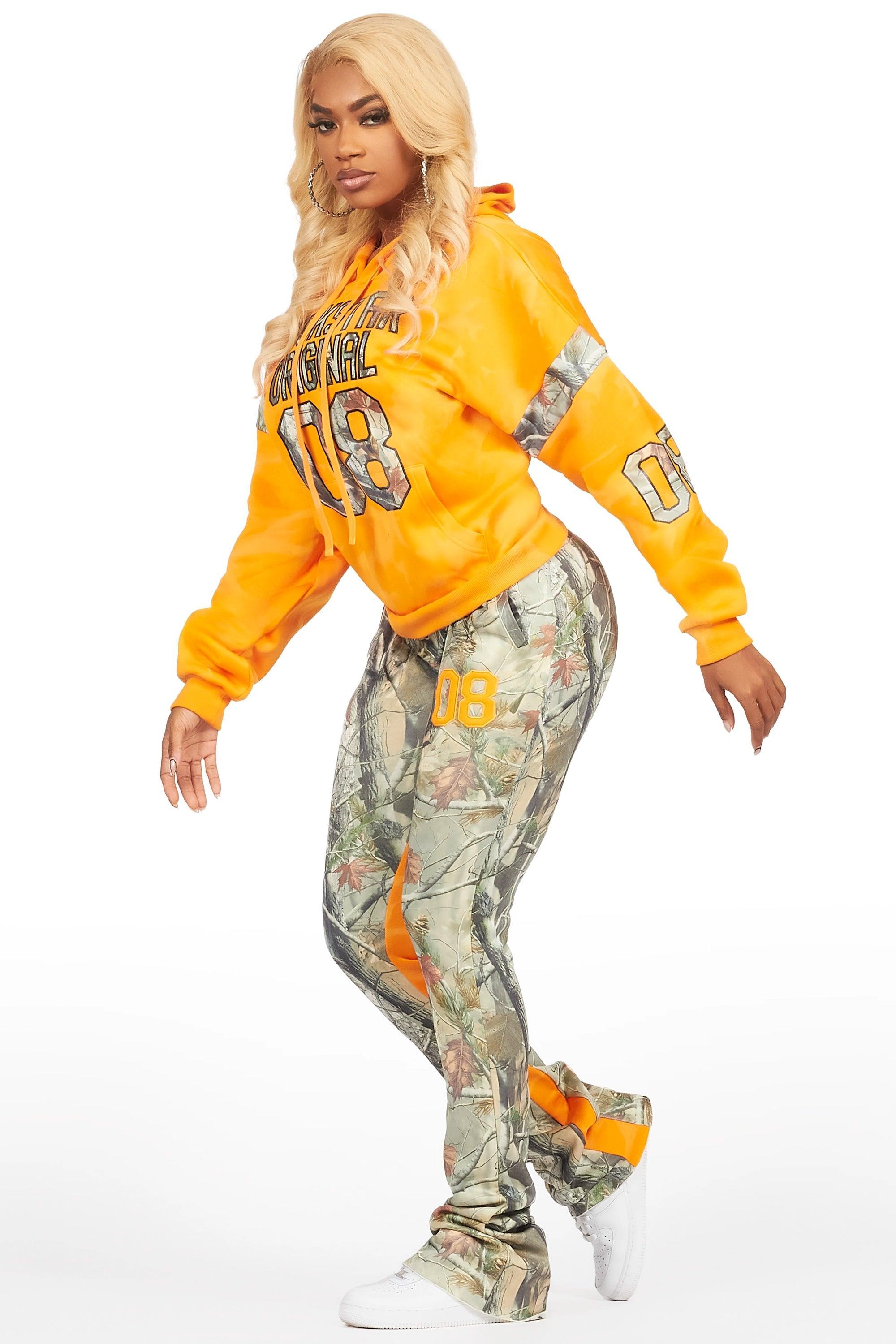 Eniyha Orange/Camo Stacked Trackset Female Product Image