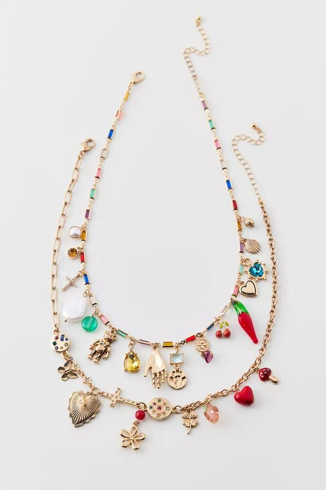 Zuri Layering Charm Necklace Set Product Image