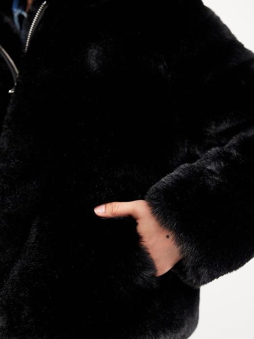 Faux-Fur Zip Jacket Product Image