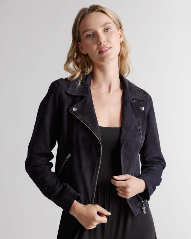 100% Suede Motorcycle Jacket Product Image