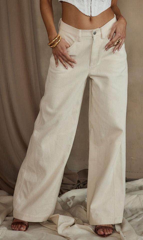 Clarence Cream Corduroy Pants product image