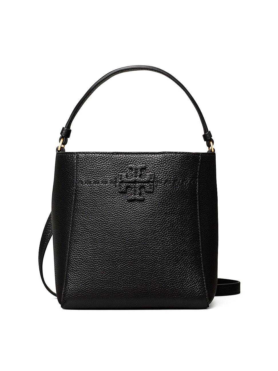 Tory Burch McGraw Small Leather Bucket Bag Product Image