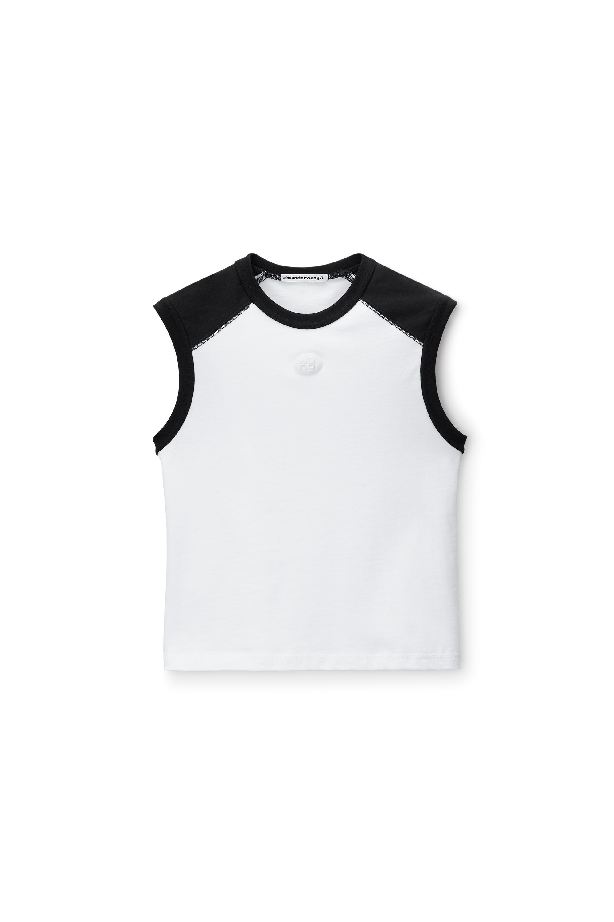 Shrunken Raglan Tee In Compact Jersey Product Image