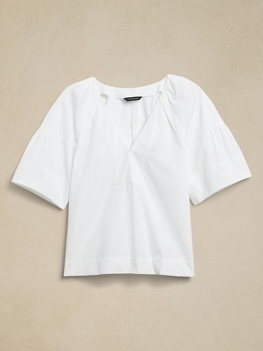 V-Neck Popover Shirt Product Image