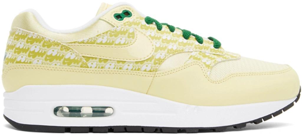 Yellow Air Max 1 Premium Sneakers In Lemon/green Product Image