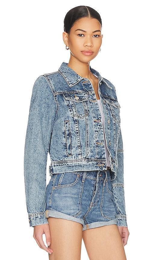 Free People Rumors Crop Denim Trucker Jacket Product Image