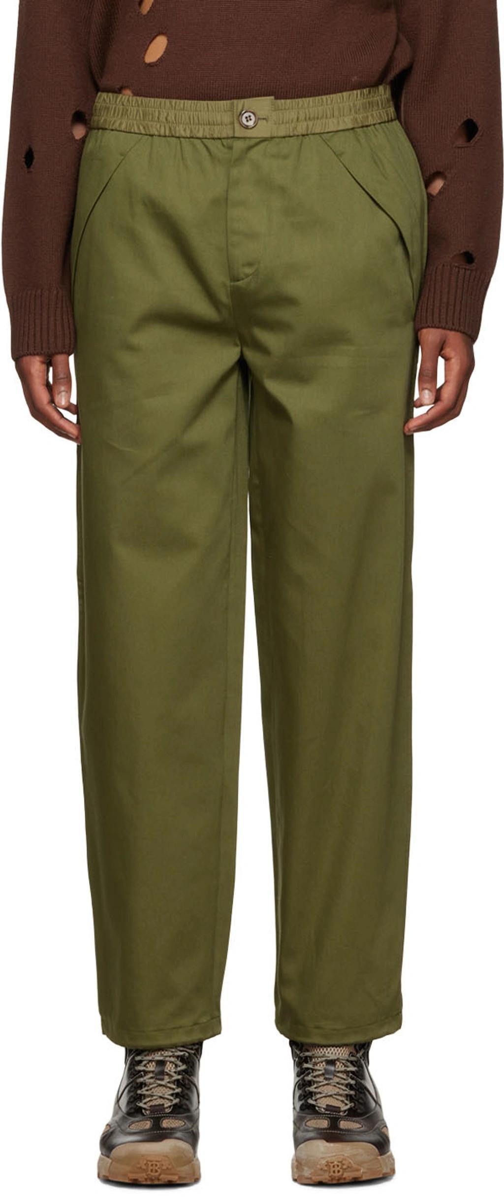 Green Ernest Trousers In Olive Product Image