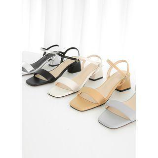 Ankle-Strap Block-Heel Sandals product image