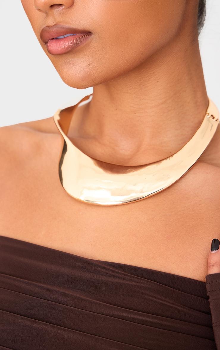 Gold Metallic Twist Chunky Choker Product Image