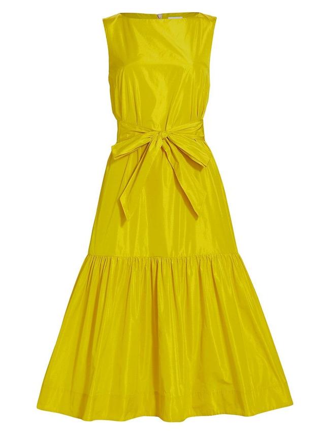 Womens Elke 80 Taffeta Midi-Dress Product Image