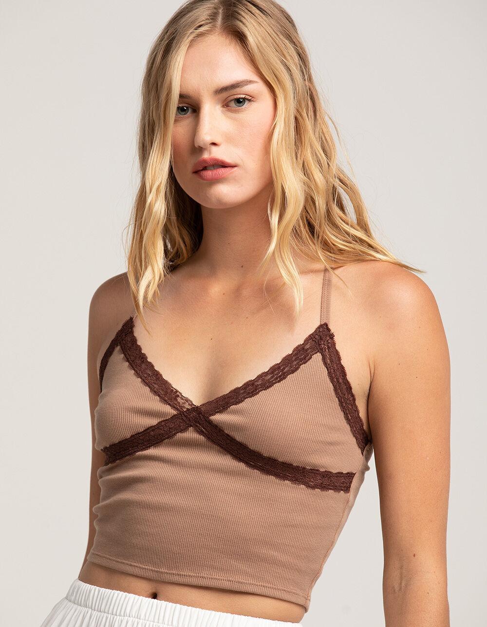 RSQ Womens Lace Trim Cami Product Image