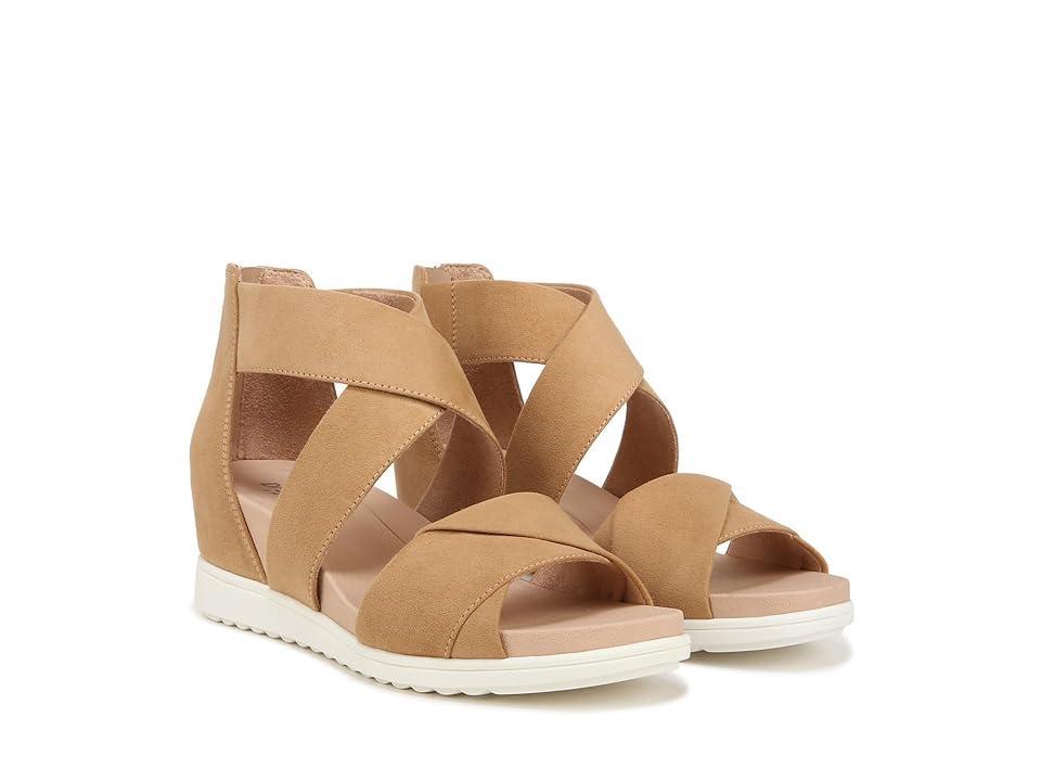 Dr. Scholl's Golden Hour Platform Wedge Sandal (Warm Microfiber) Women's Sandals Product Image