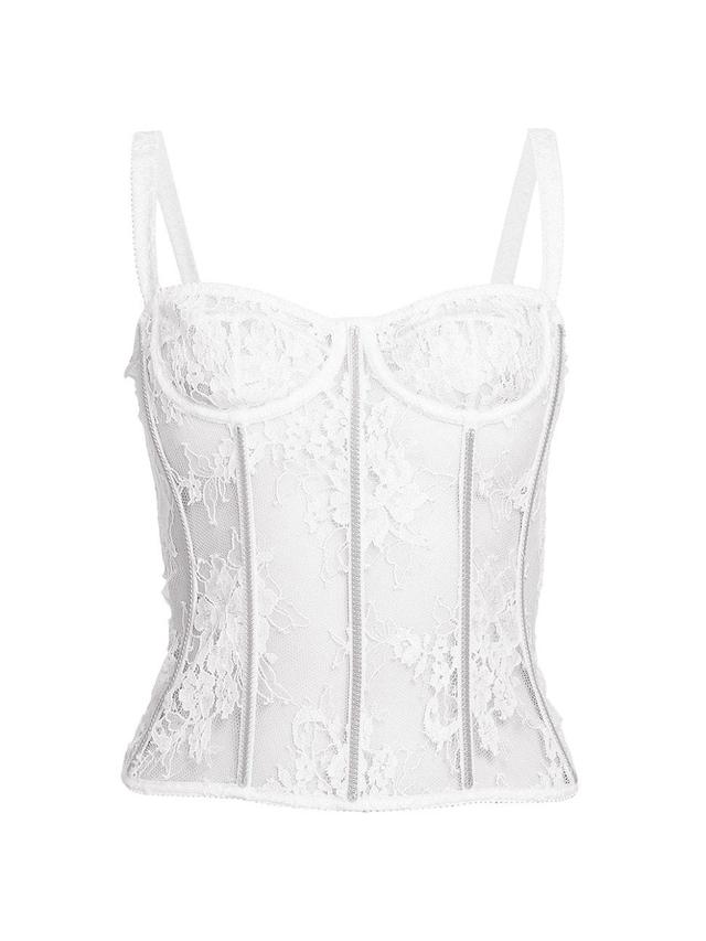 Womens Lace Underwire Bustier Product Image