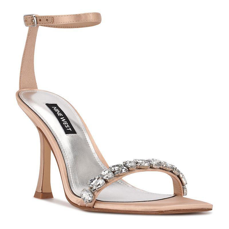 Nine West Yazmin Womens Rhinestone High Heel Dress Sandals Product Image