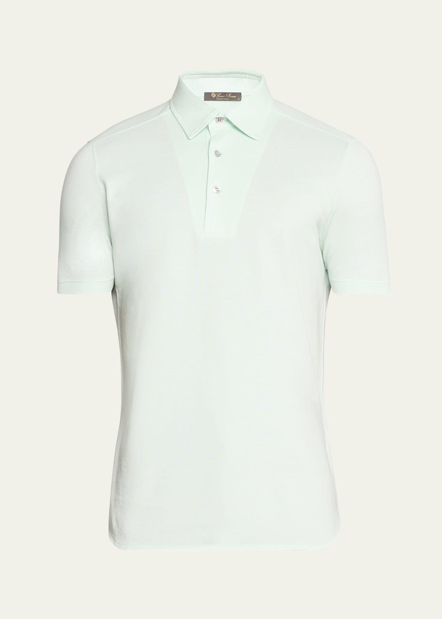 Mens Piqu Dyed Polo Shirt Product Image