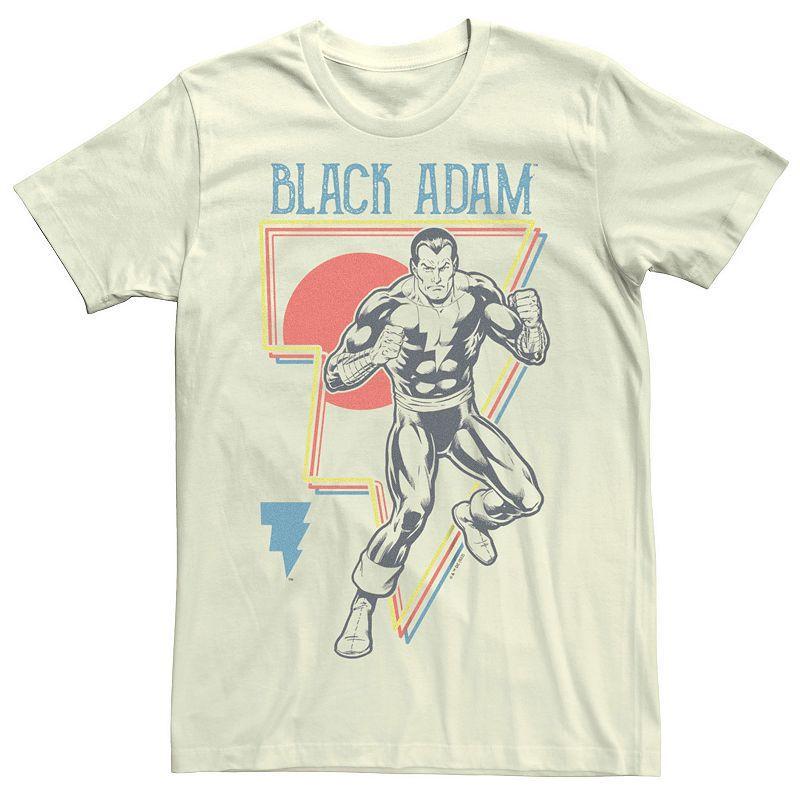 Mens DC Comics Black Adam Color Lines Shock Emblem Tee Product Image