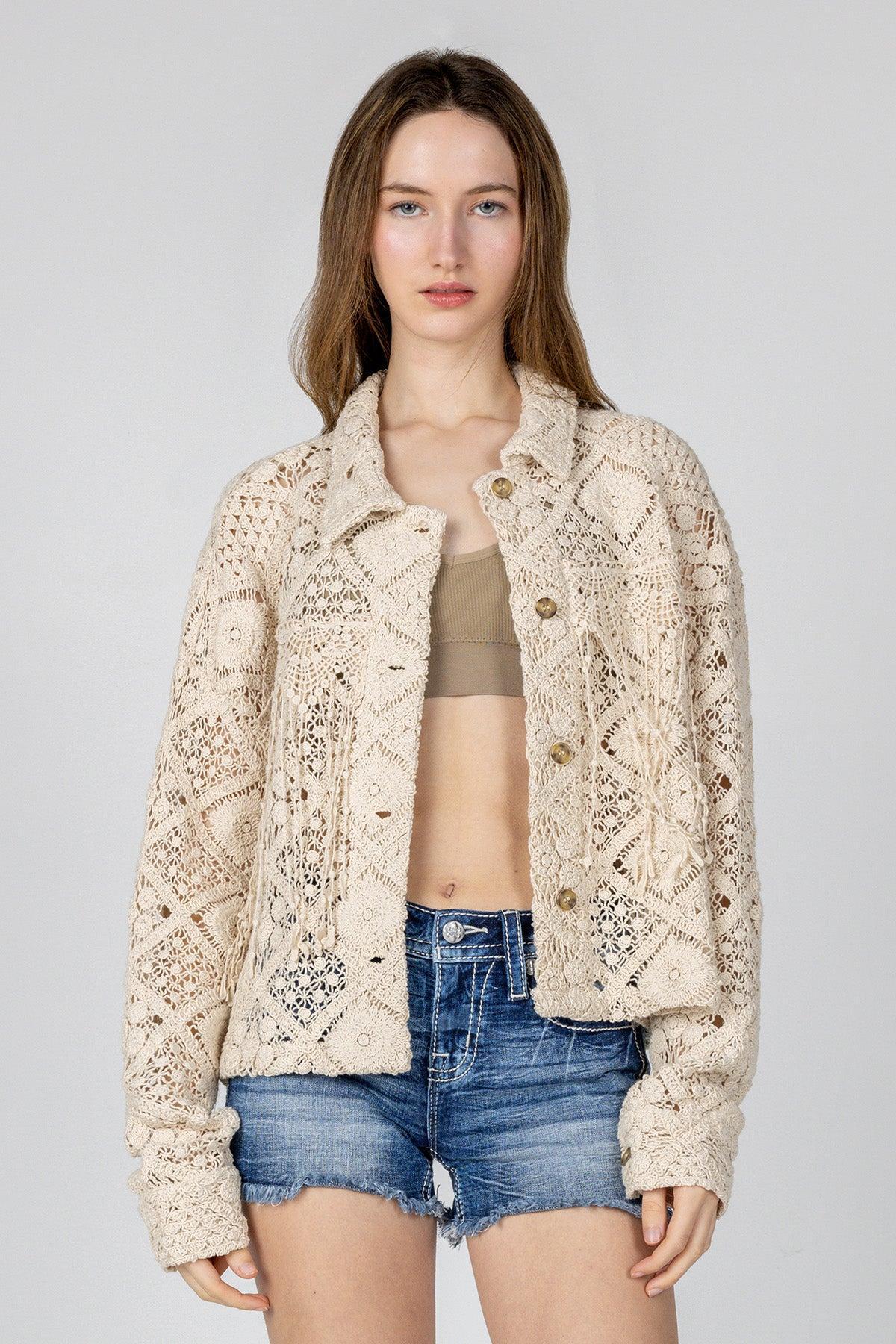 Macrame Crochet Jacket Product Image