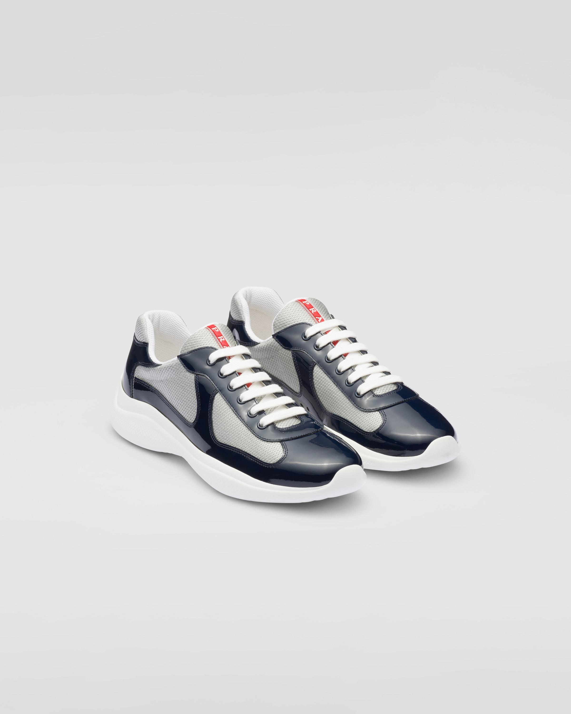 Patent leather and technical fabric Prada America's Cup sneakers Product Image