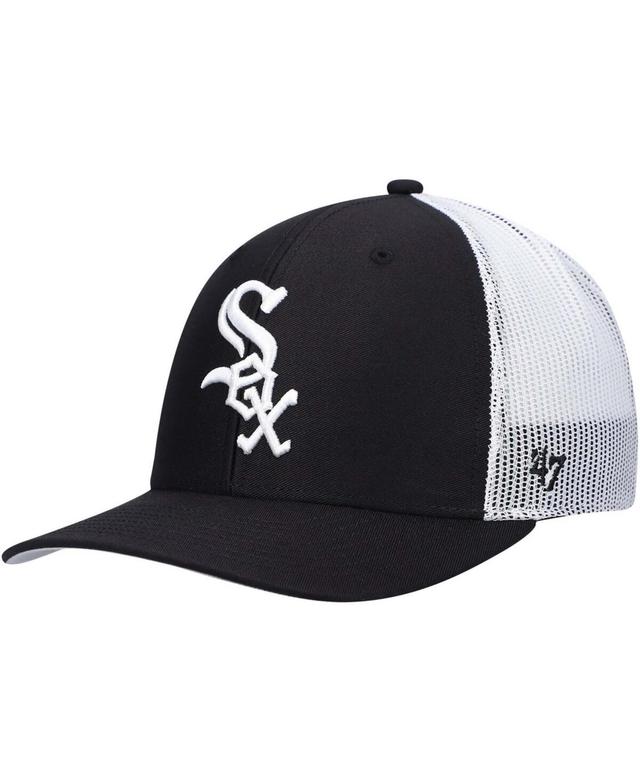 Mens 47 /White Chicago White Sox Primary Logo Trucker Snapback Hat Product Image