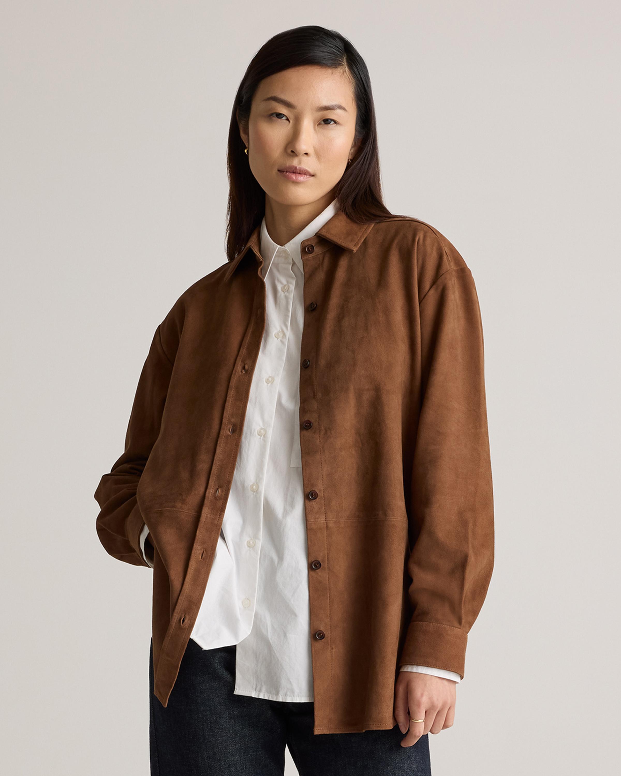 100% Suede Overshirt Product Image