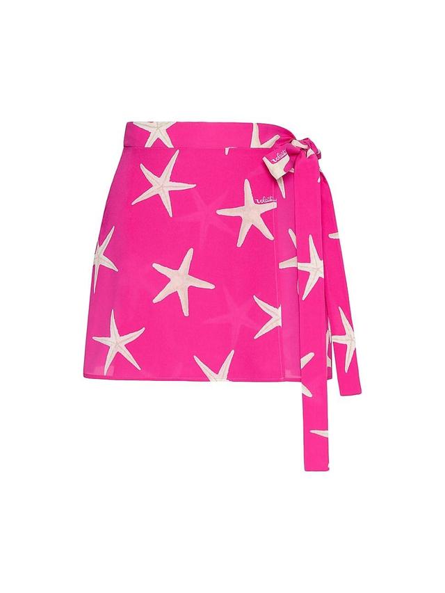 Womens Starfish Crepe De Chine Skirt Product Image