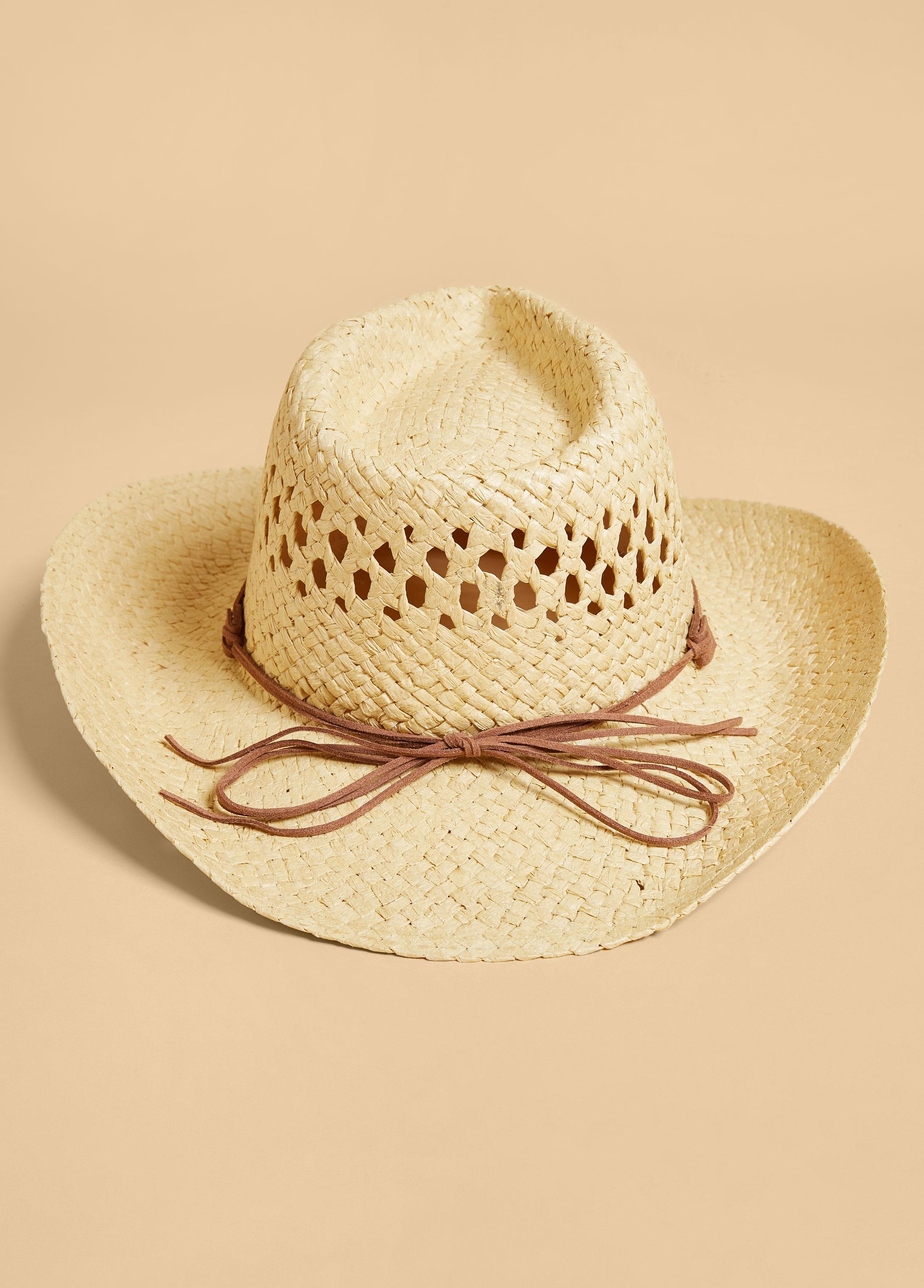 Crystal Woven Straw Cowboy Hat Product Image