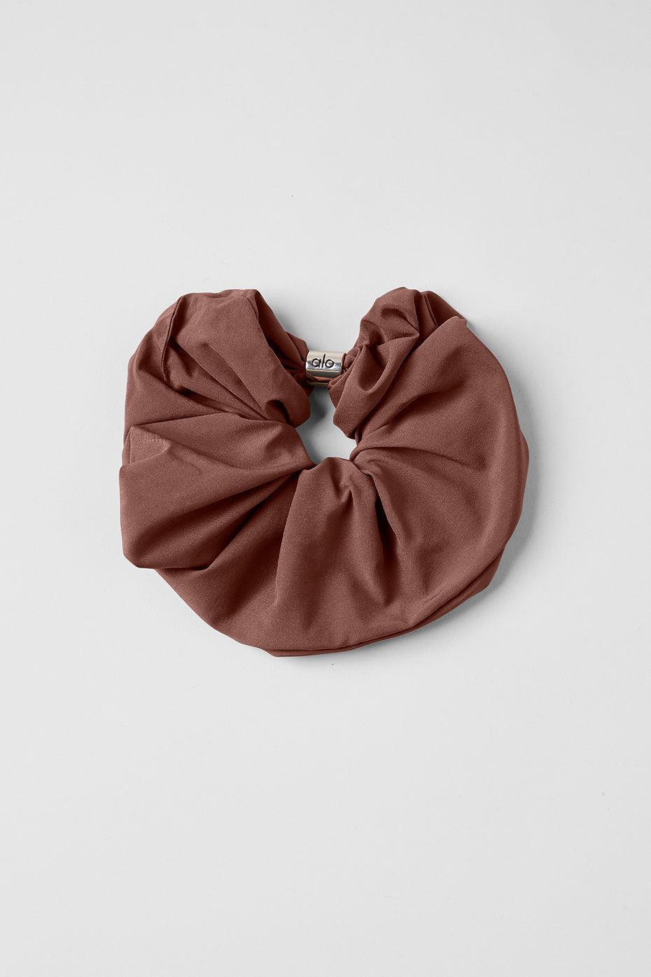 Bead It Oversized Scrunchie - Chestnut Female Product Image