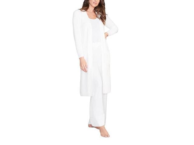 Barefoot Dreams CozyChic(r) Ultra Lite Long Cardigan (Pearl) Women's Sweater Product Image