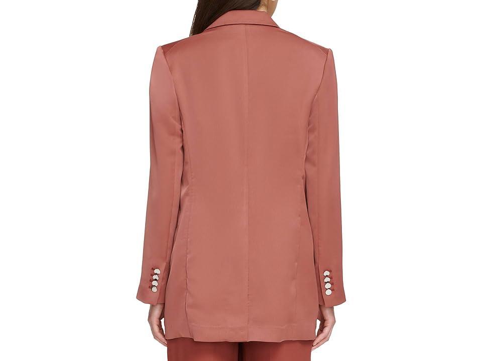 DKNY Long Sleeve Tailored Jacket (Bricklane) Women's Clothing Product Image