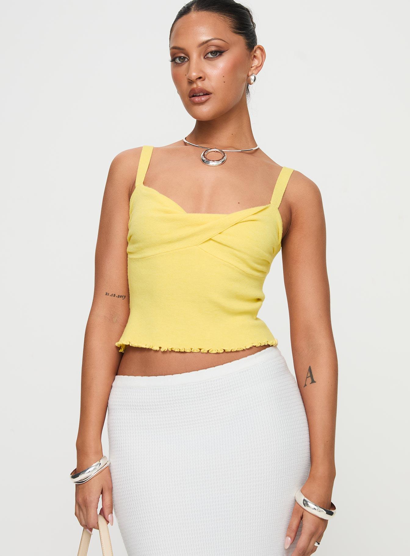 Dalma Twist Top Yellow Product Image