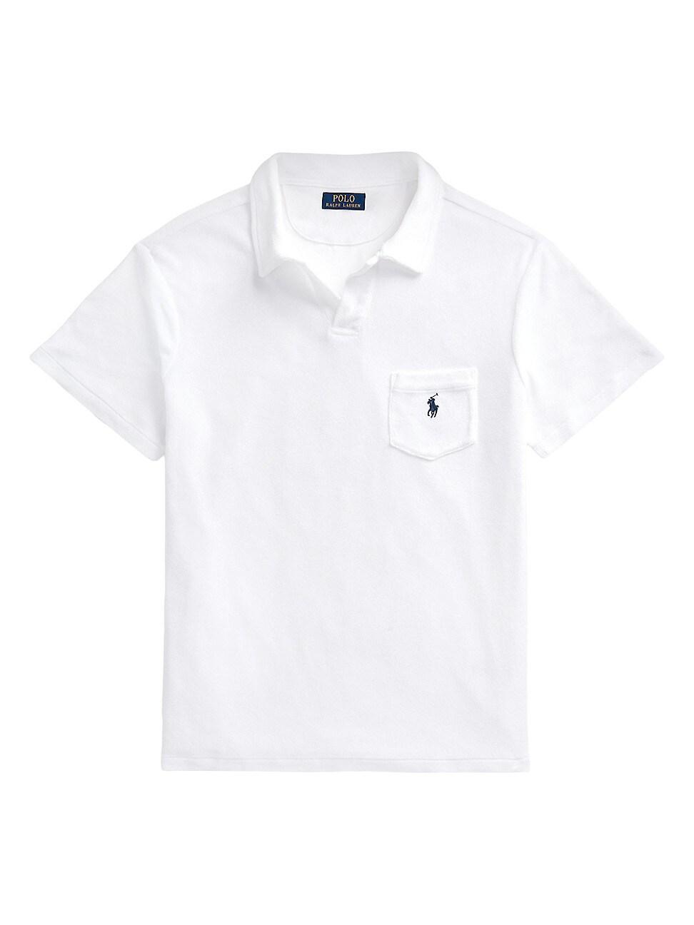 Polo Ralph Lauren Mens Cotton-Blend Terry Polo Shirt Product Image