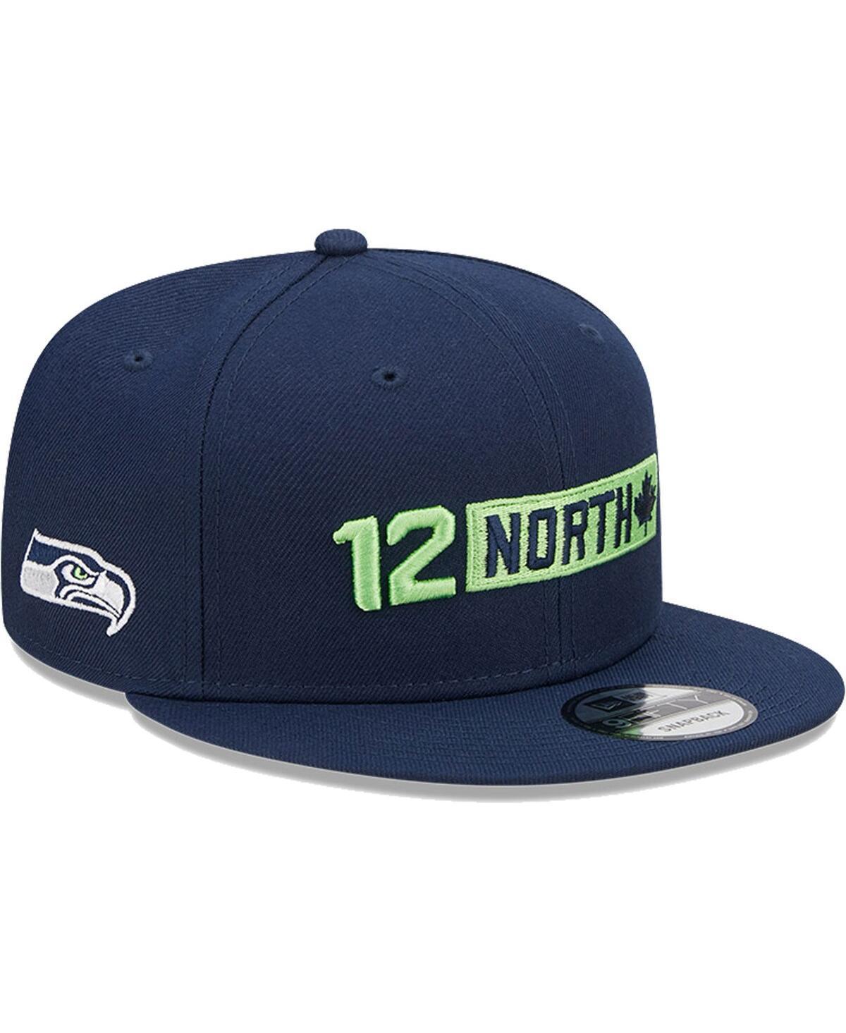 Mens New Era College Navy Seattle Seahawks 12 North Collection Snapback Hat Product Image