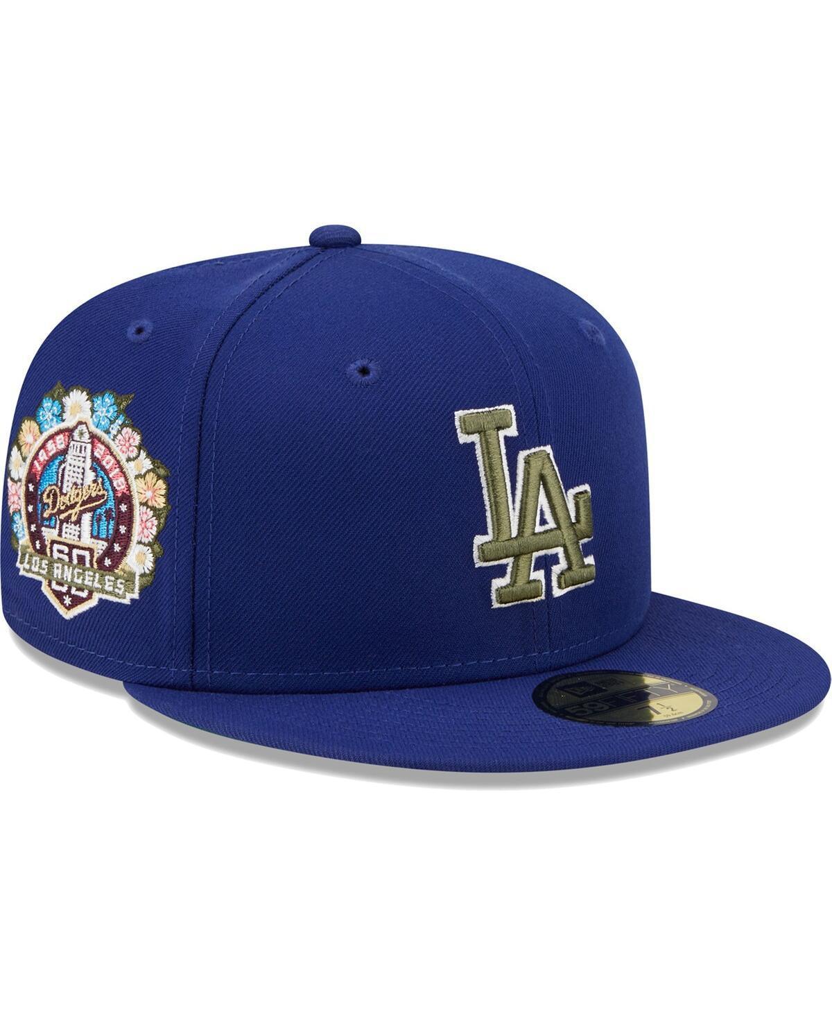 Mens New Era Royal Los Angeles Dodgers 60th Anniversary Spring Training Botanical 59FIFTY Fitted Hat Product Image