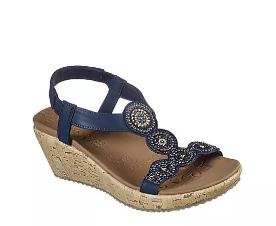 Skechers Womens Beverlee Date Glam Wedge Sandal Product Image