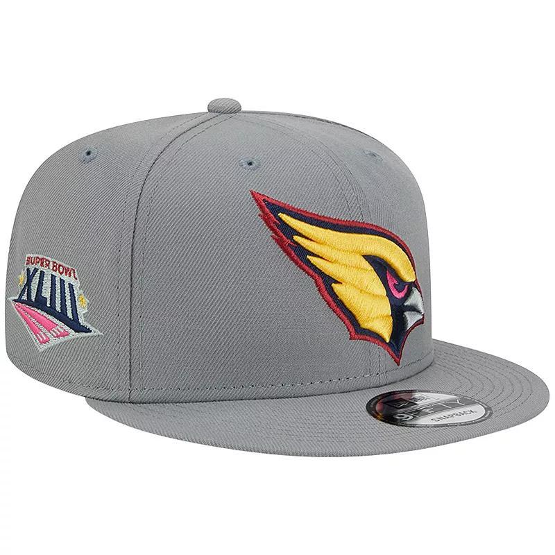 Mens New Era Gray Arizona Cardinals Color Pack Multi 9FIFTY Snapback Hat Product Image