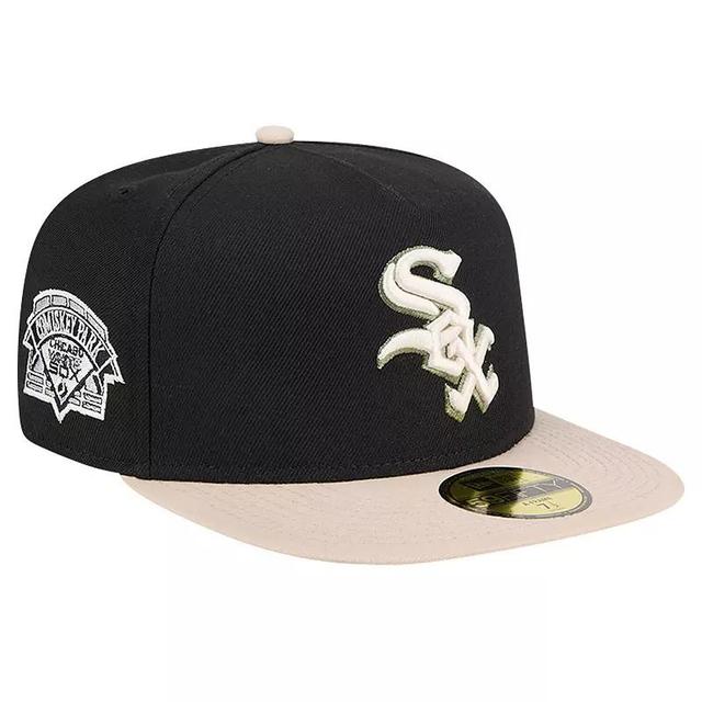 Mens New Era Chicago White Sox Canvas A-Frame 59FIFTY Fitted Hat Product Image