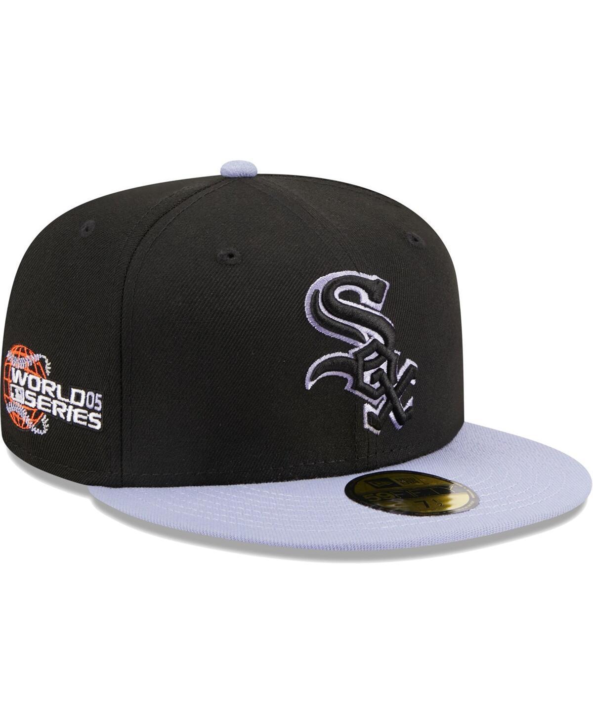 Mens New Era Black Chicago White Sox Side Patch 59FIFTY Fitted Hat Product Image