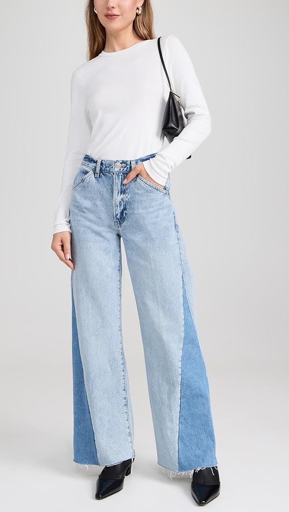 FRAME Le Baggy Palazzo Outseam Insert Jeans | Shopbop Product Image