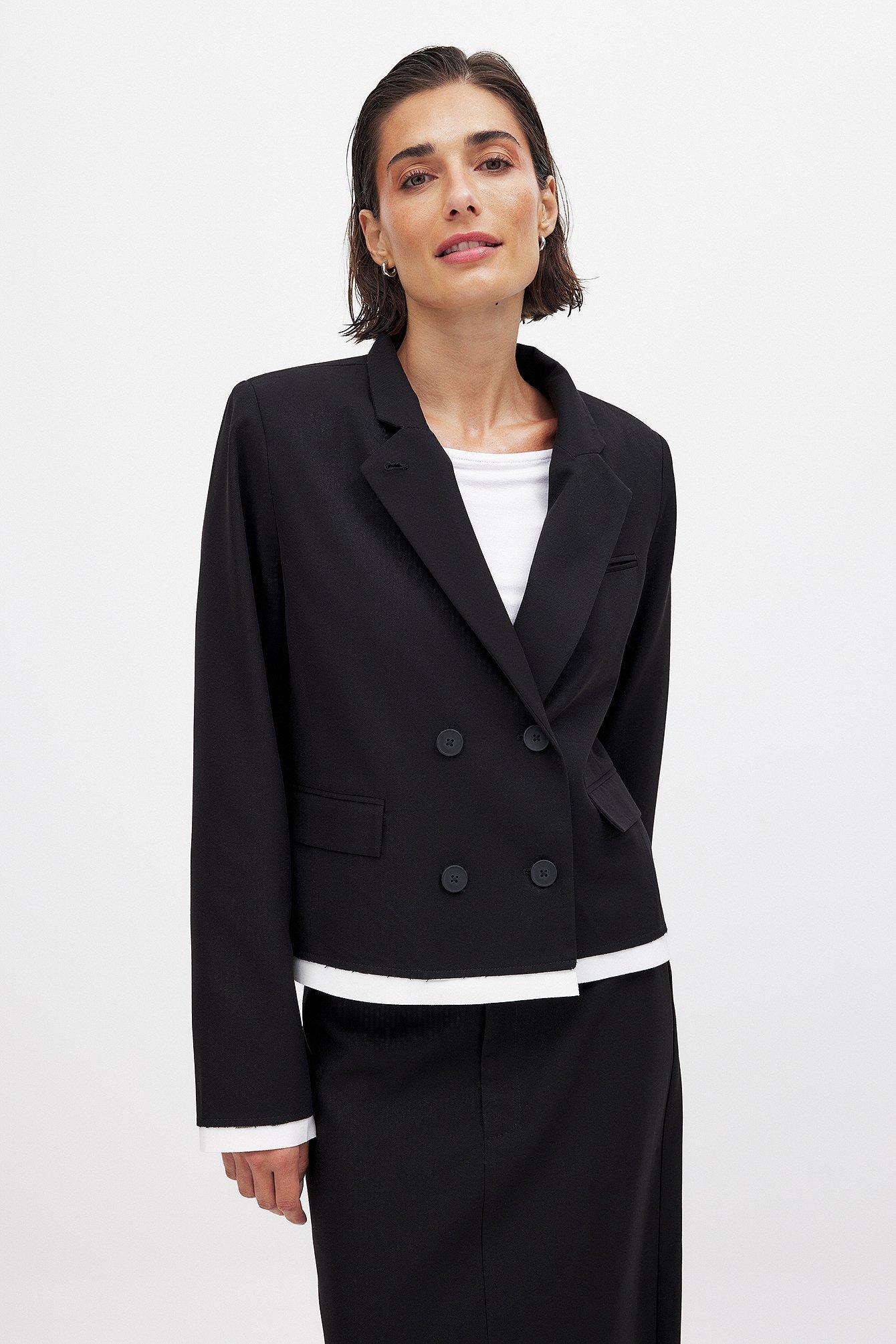 Oversized Contrast Detail Blazer Product Image